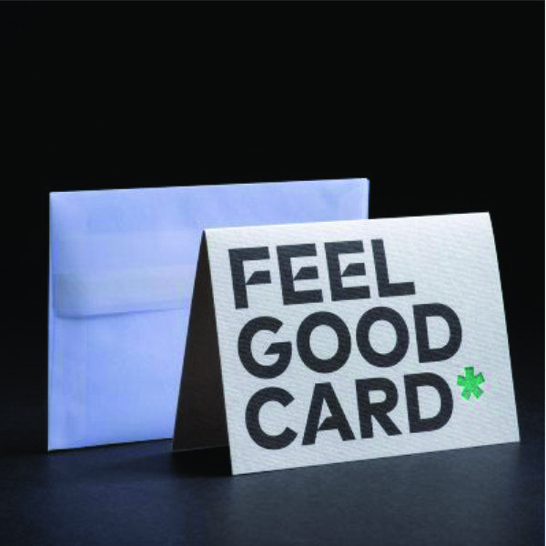 Grußkarte "FEEL GOOD CARD", Hanf